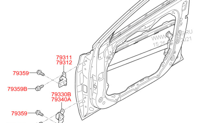 Usa Dreapta Fata Originala Hyundai I30 Fastback 2020-2021