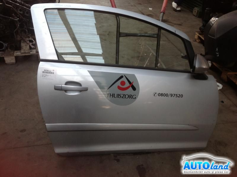 Usa Fata Dreapta 2 Usi Argintie Modelul cu Bandou >2008 Opel CORSA D 2006