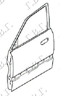 Usa Fata - Hyundai Accent Sdn 1999 , 7600325031