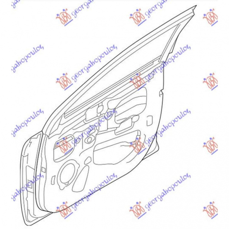 Usa Fata - Kia Rio 2017 , 76004-H8000