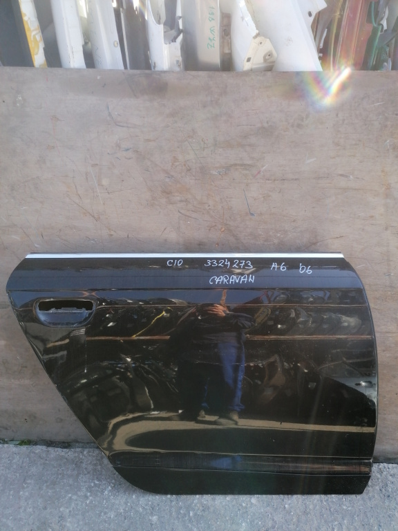 Usa / Portiera Audi A6 (4F, C6) 2004-2011 Negru Spate Dreapta Break / Caravan / Station Wagon