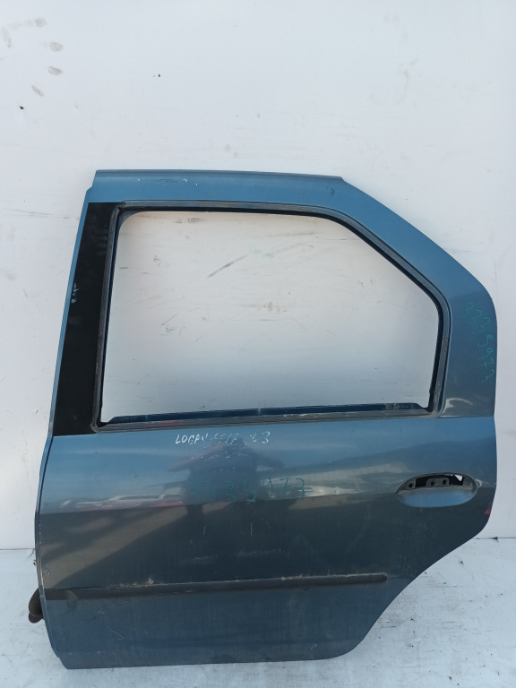 Usa / Portiera Dacia Logan (Ls) 2004-2012 Alb Albastru Spate Stanga Sedan / Berlina