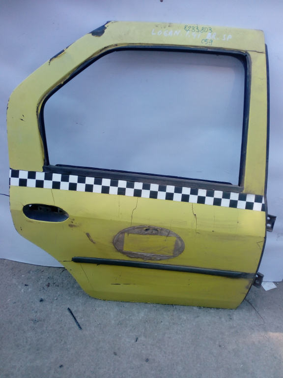Usa / Portiera Dacia Logan (Ls) 2004-2012 Galben Spate Dreapta
