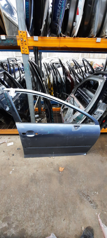 Usa / Portiera Dreapta,fata,Albastru,Gri Peugeot 407 2004 - 2011