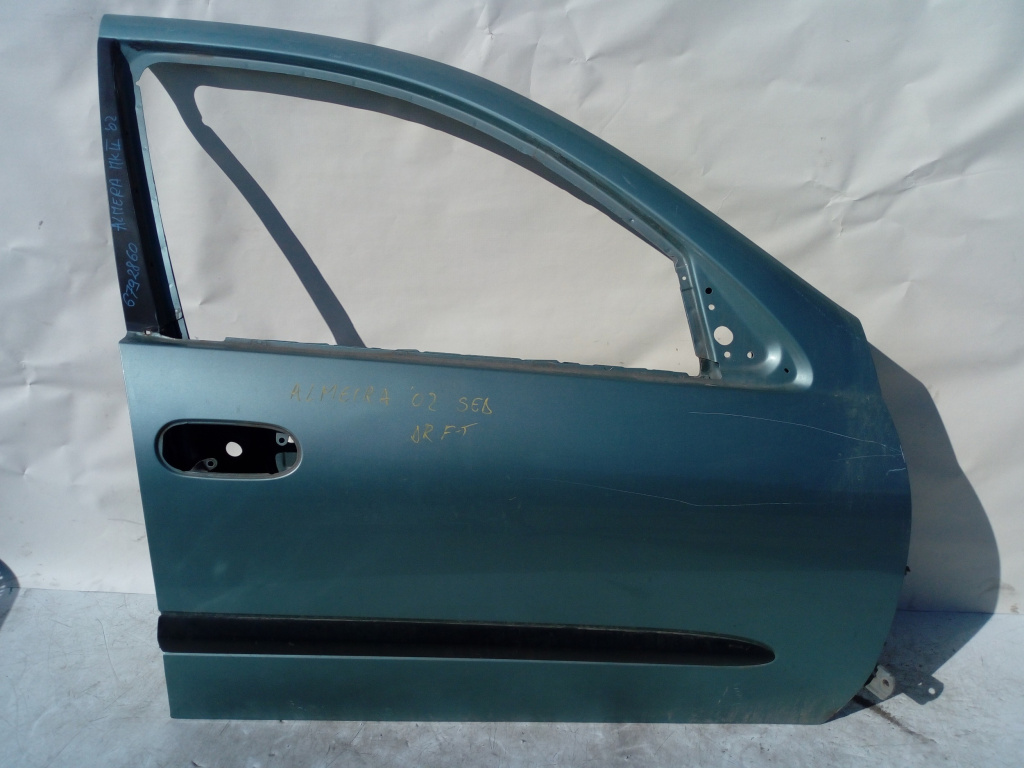 Usa / Portiera Dreapta Fata Nissan Almera Mk 2 (N16) 2000-2006 Albastru Verde