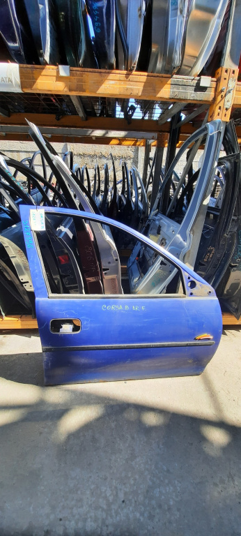 Usa / Portiera Dreapta Fata Opel Corsa B 1993-2000 Albastru Violet