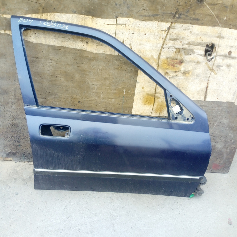 Usa / Portiera Dreapta Fata Peugeot 406 1995-2004 Albastru Sedan / Berlina