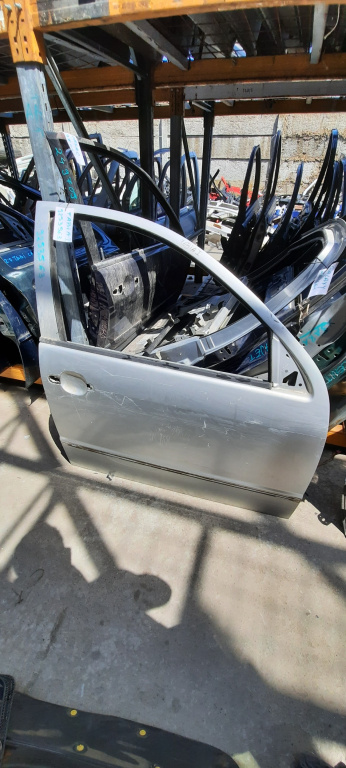 Usa / Portiera Dreapta Fata Skoda Fabia 1 1999-2007 Alb Gri