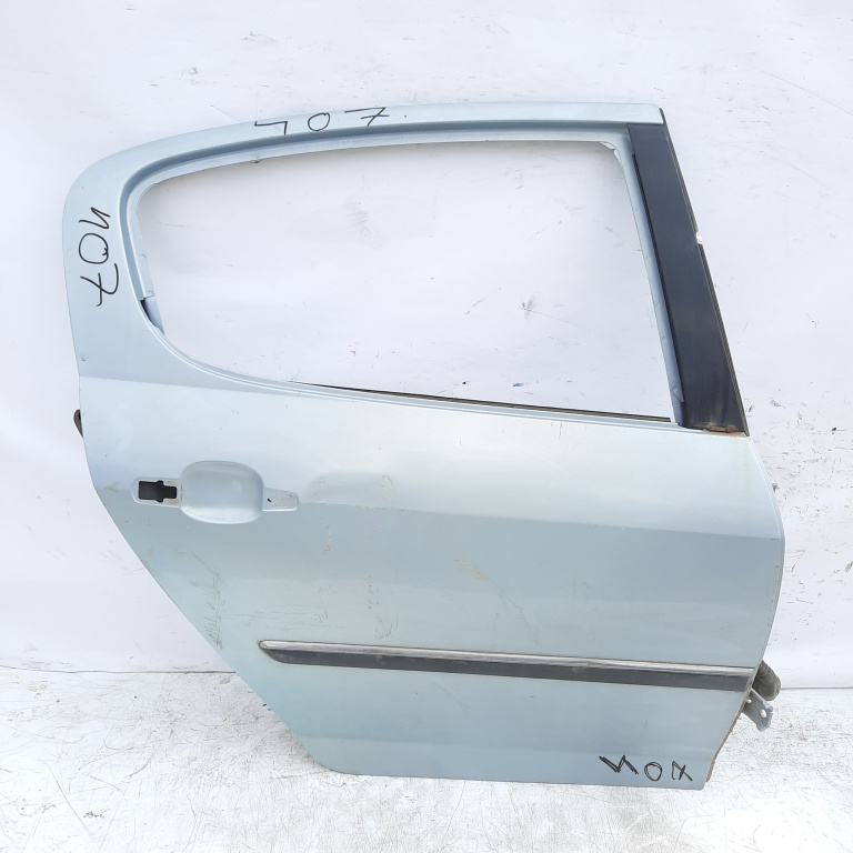 Usa / Portiera Dreapta,spate,Alb,Albastru Peugeot 407 2004 - 2011