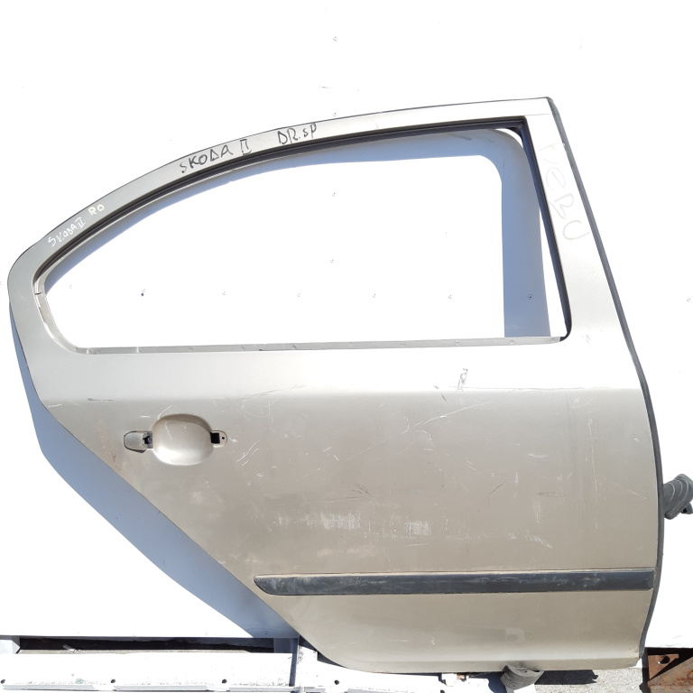 Usa / Portiera Dreapta,spate,Alb,Gri Skoda OCTAVIA 2 (1Z) 2004 - 2013
