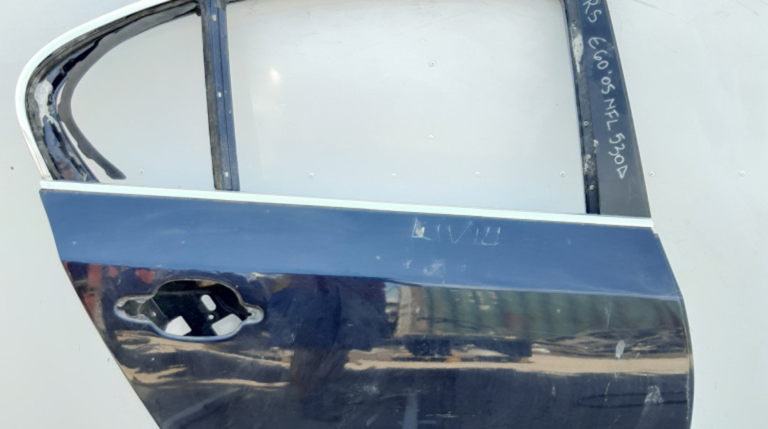 Usa / Portiera Dreapta,spate,Albastru,Negru BMW 5 (E60, E61) 2003 - 2010