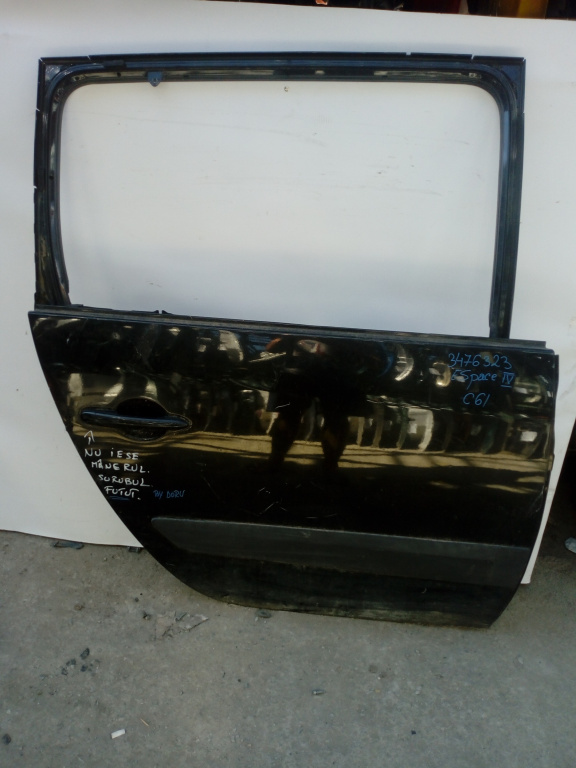 Usa / Portiera Dreapta,spate,Negru Renault ESPACE Mk4 2002 - 2014