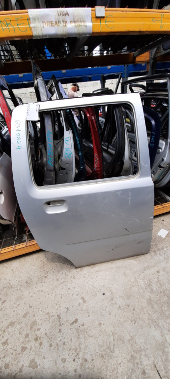 Usa / Portiera Dreapta Spate Opel Agila (A) (H00) 2000-2007 Alb Gri