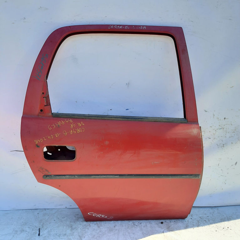 Usa / Portiera Dreapta Spate Opel Corsa B 1993-2000 Portocaliu Rosu