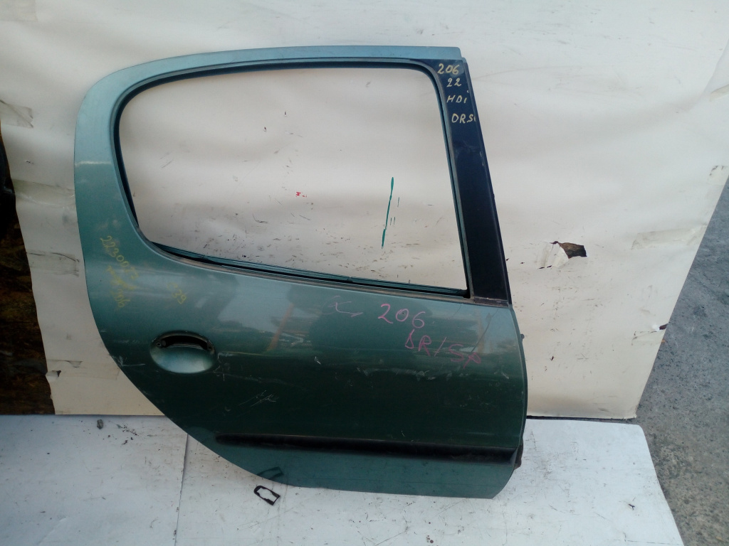 Usa / Portiera Dreapta Spate Peugeot 206 1998-2013 Verde Hatchback 5 Portiere