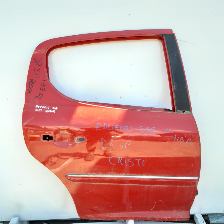 Usa / Portiera Dreapta Spate Peugeot 207 2006-2014 Rosu