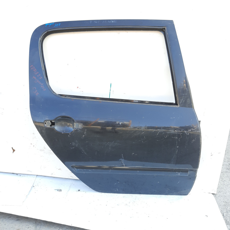 Usa / Portiera Dreapta Spate Peugeot 307 2001-2008 Negru Hatchback 5 Portiere