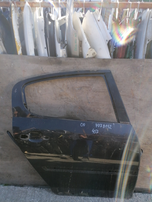Usa / Portiera Dreapta Spate Peugeot 407 2004-2011 Negru Sedan / Berlina