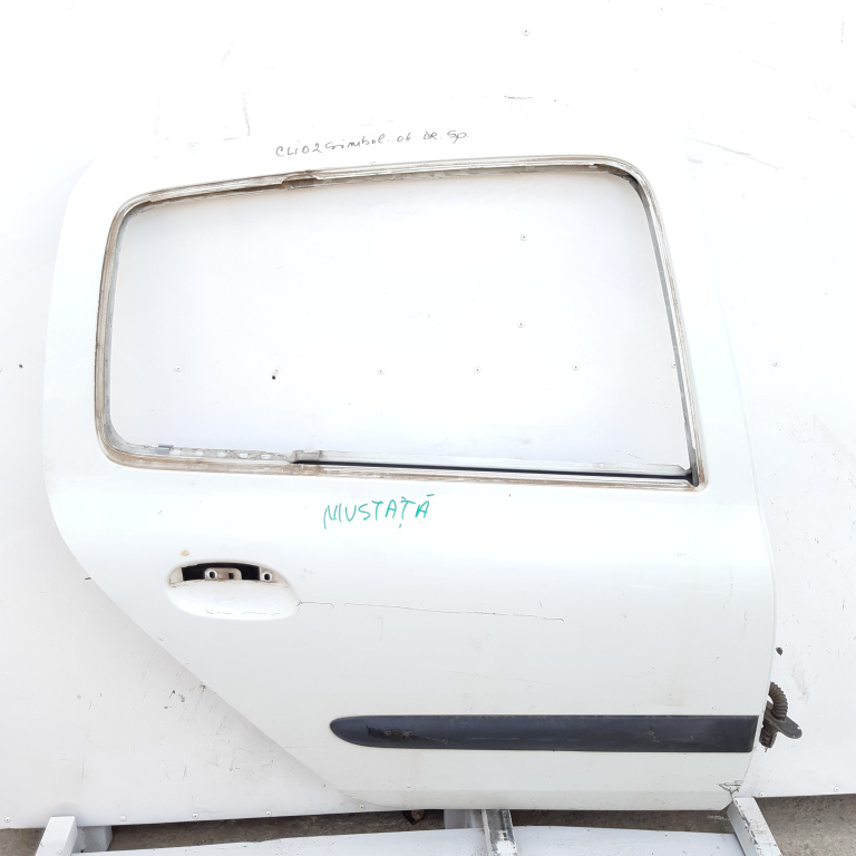 Usa / Portiera Dreapta Spate Renault Clio 2 / Symbol 1 1998-2008 Alb