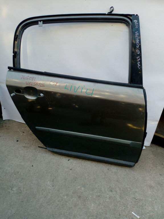 Usa / Portiera Dreapta Spate Renault Vel Satis (Bj0) 2002 > Gri