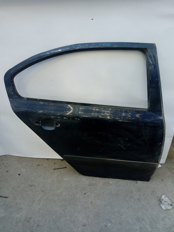 Usa / Portiera Dreapta Spate Skoda Octavia 2 (1Z) 2004-2013 Albastru Negru