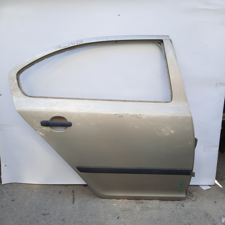 Usa / Portiera Dreapta Spate Skoda Octavia 2 (1Z) 2004-2013 Galben Gri