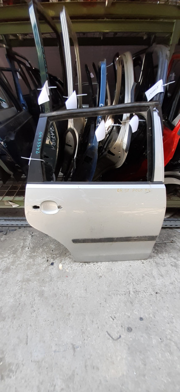 Usa / Portiera Dreapta Spate Vw Polo (9N, 9N3) 2002-2010 Alb Gri