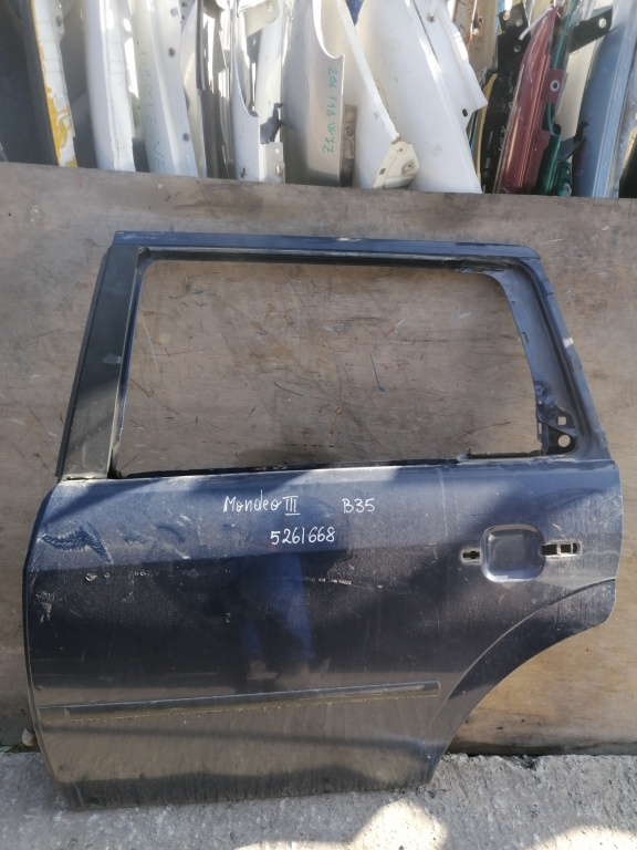 Usa / Portiera Ford Mondeo Mk 3 2000-2007 Albastru Spate Stanga Break / Caravan / Station Wagon