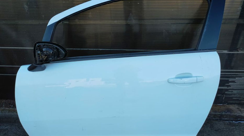 Usa portiera oglinda stanga z474 alb Opel Corsa D 2 3 usi