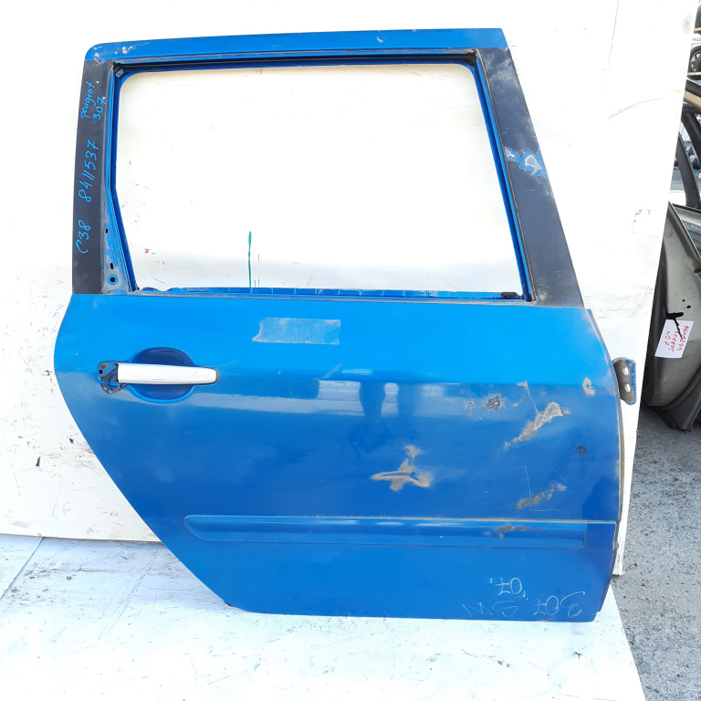 Usa / Portiera Peugeot 307 2001-2008 Albastru Spate Dreapta Break / Caravan / Station Wagon