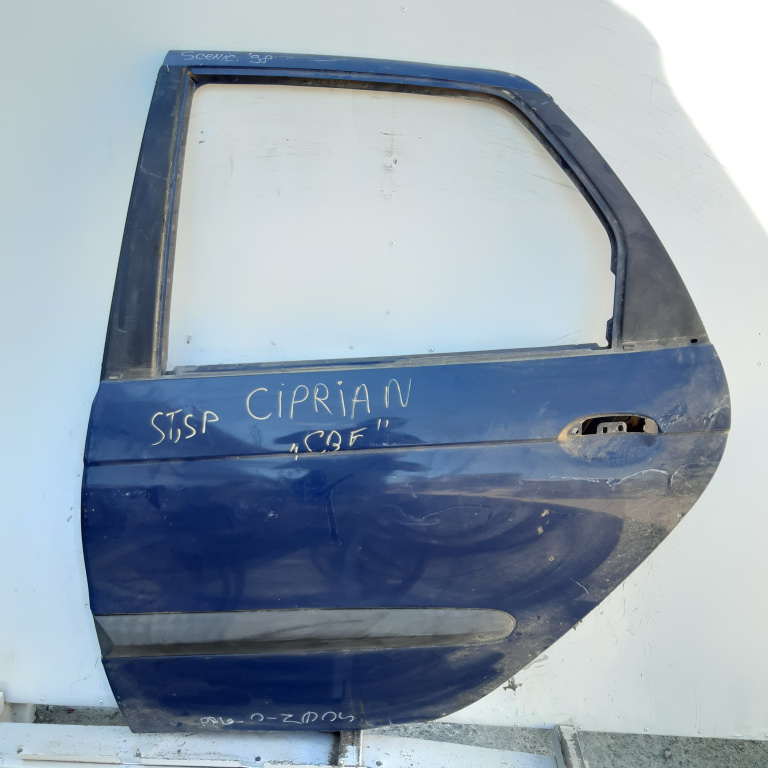 Usa / Portiera Renault Scenic 1 / Megane Scenic (Ja0/1) 1996-2003 Albastru Spate Stanga