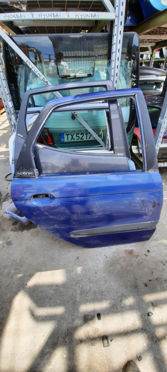 Usa / Portiera Renault Scenic 1 / Megane Scenic (Ja0/1) 1996-2003 Albastru Violet Spate Dreapta