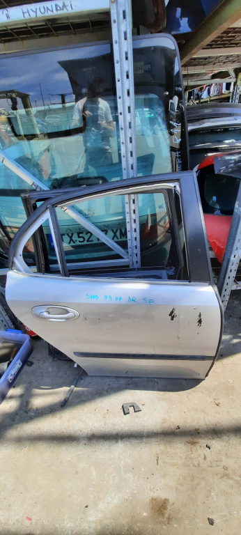 Usa / Portiera Saab 9-3 (Ys3F) 2003-2012 Alb Gri Spate Dreapta