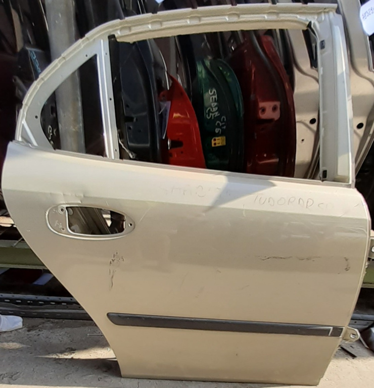 Usa / Portiera Saab 9-3 (Ys3F) 2003-2012 Alb Spate Dreapta
