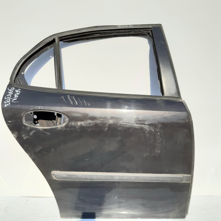 Usa / Portiera Saab 9-3 (Ys3F) 2003-2012 Negru Spate Dreapta