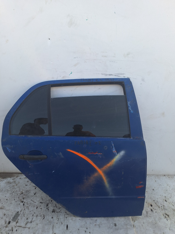 Usa / Portiera Skoda Fabia 1 1999-2007 Albastru Spate Dreapta