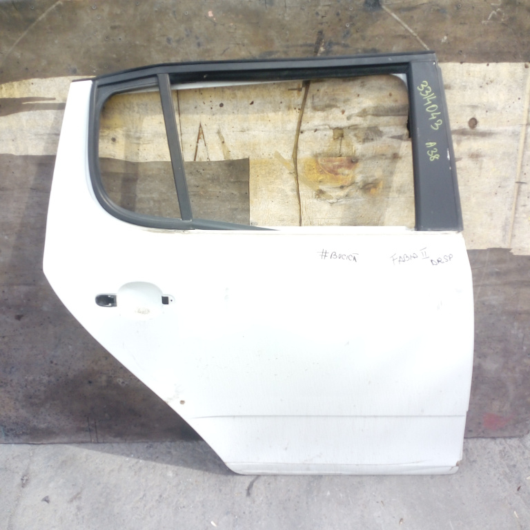 Usa / Portiera Skoda Fabia 2 2007-2014 Alb Spate Dreapta Hatchback 5 Portiere