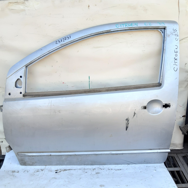 Usa / Portiera Stanga Fata Citroen C2 (Jm) 2003-2009 Gri