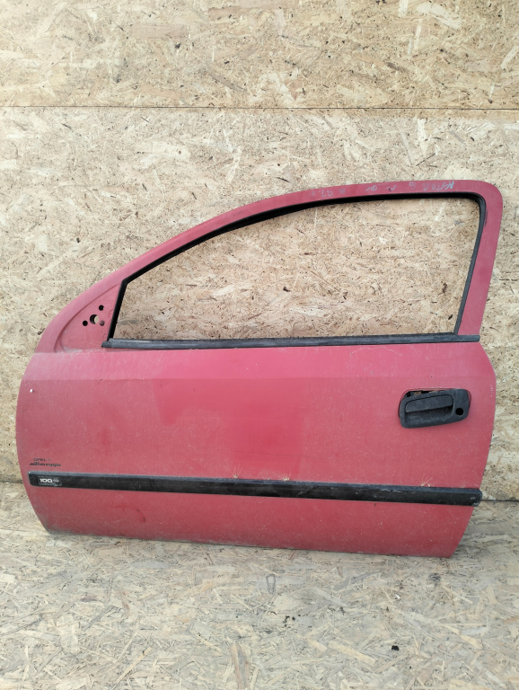 Usa / Portiera Stanga Fata Opel Astra G 1998-2009 Rosu Hatchback 3 Portiere
