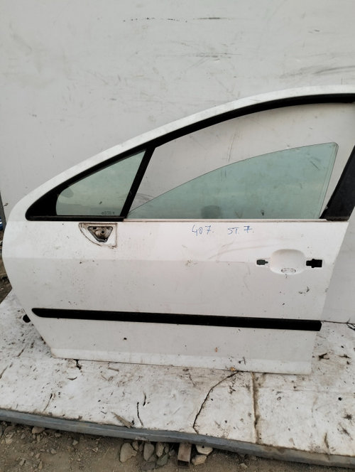 Usa / Portiera Stanga Fata Peugeot 407 2004-2011 Alb