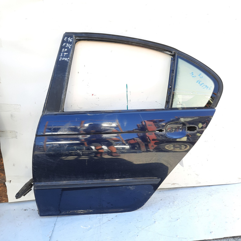 Usa / Portiera Stanga,spate,Albastru,Negru BMW 3 (E46) 1998 - 2007