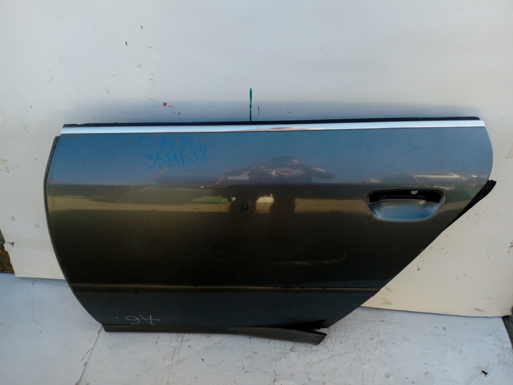 Usa / Portiera Stanga Spate Audi A6 (4B, C5) 1997-2005 Alb Albastru