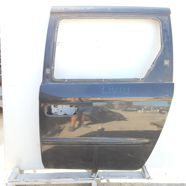 Usa / Portiera Stanga Spate Chrysler Voyager Mk 3 (Rg, Rs) 2001-2007 Negru