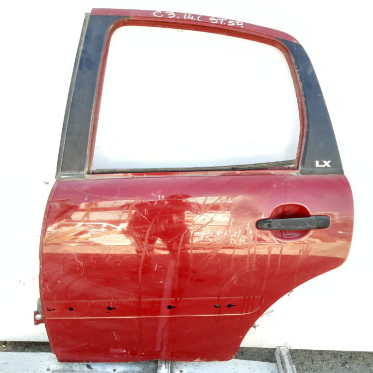 Usa / Portiera Stanga Spate Citroen C3 1 (Fc) 2002-2010 Rosu