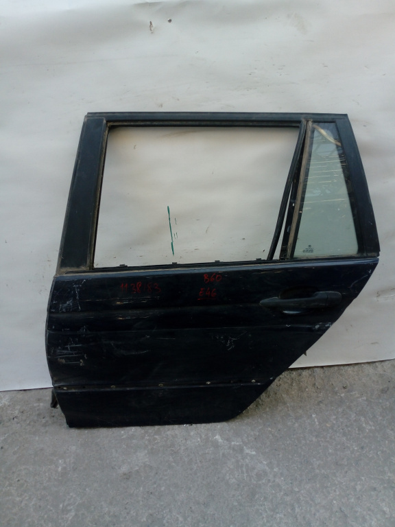 Usa / Portiera Stanga,spate,Negru BMW 3 (E46) 1998 - 2007