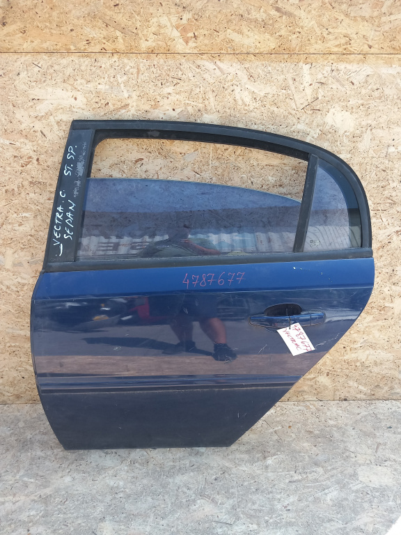 Usa / Portiera Stanga Spate Opel Vectra C 2002-2008 Albastru Sedan / Berlina