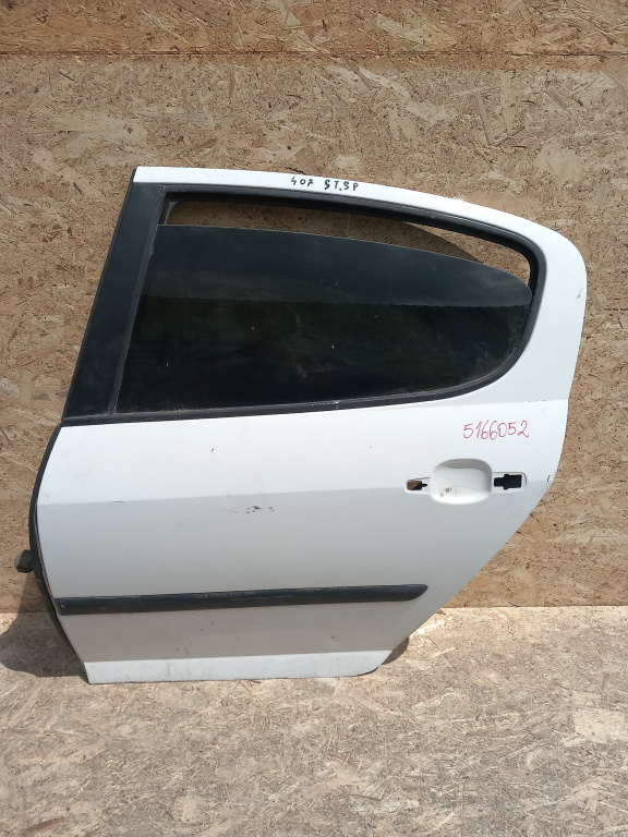Usa / Portiera Stanga Spate Peugeot 407 2004-2011 Alb