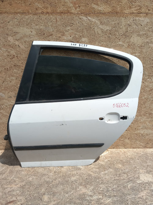 Usa / Portiera Stanga Spate Peugeot 407 2004-2011 Alb