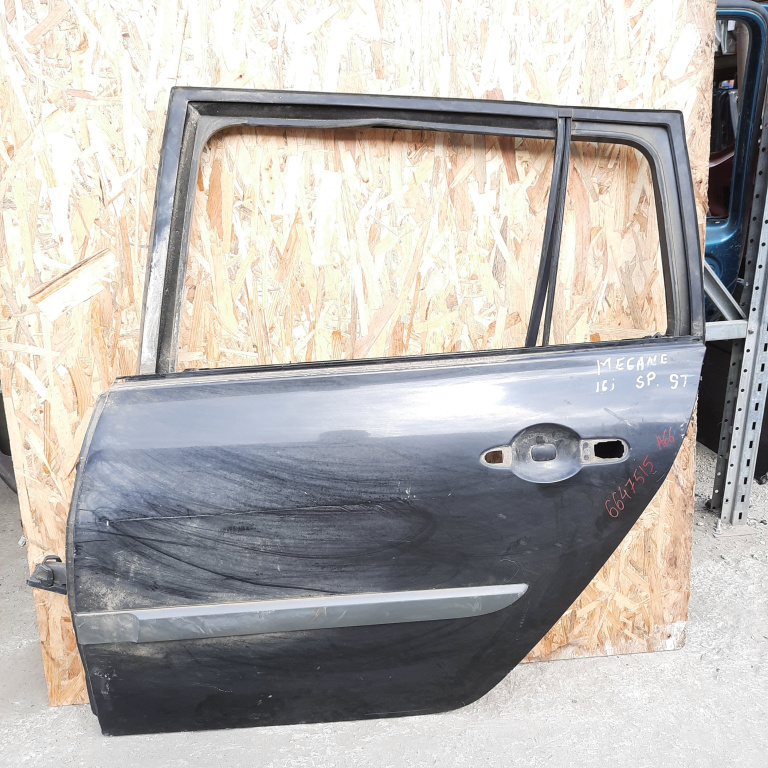 Usa / Portiera Stanga Spate Renault Megane 2 2002-2010 Negru Break / Caravan / Station Wagon