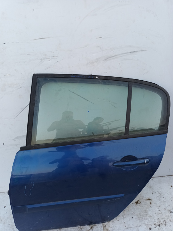 Usa / Portiera Stanga Spate Renault Megane 2 2002-2010 Albastru Sedan / Berlina